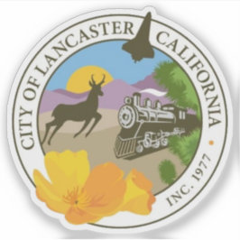 Zegel van Lancaster, Californië, VS Sticker