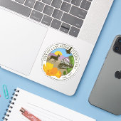 Zegel van Lancaster, Californië, VS Sticker (Laptop met iPhone)