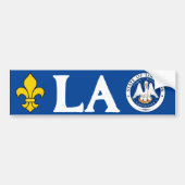 Zegel van Louisiana Bumpersticker (Voorkant)