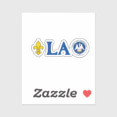 Zegel van Louisiana Sticker (Vel)