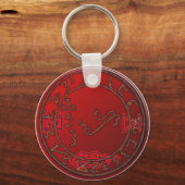 zegel van lucifer 2 sleutelhanger (Voorkant)