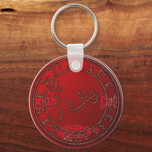 zegel van lucifer 2 sleutelhanger (Voorkant)