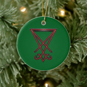Zegel van Lucifer Keramisch Ornament