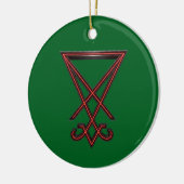 Zegel van Lucifer Keramisch Ornament (Links)