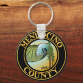 Zegel van Mendocino County, California Sleutelhang Sleutelhanger (Voorkant)