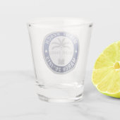 Zegel van Miami Beach, Florida Shot Glas (Achterkant)