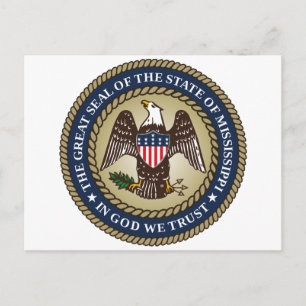Zegel van Mississippi (Amerikaanse staat) Briefkaart