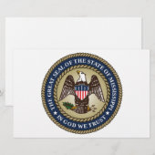 Zegel van Mississippi (Amerikaanse staat) Briefpapier (Voorkant / Achterkant)