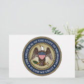 Zegel van Mississippi (Amerikaanse staat) Briefpapier (Staand voorkant)