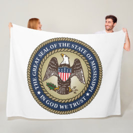 Zegel van Mississippi (Amerikaanse staat) Fleece Deken
