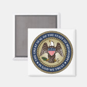 Zegel van Mississippi (Amerikaanse staat) Magneet (Voorkant / Achterkant)