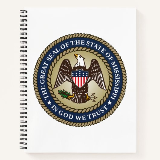 Zegel van Mississippi (Amerikaanse staat) Notitieboek (Voorkant)