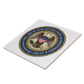 Zegel van Mississippi (Amerikaanse staat) Tegeltje (Zijkant)