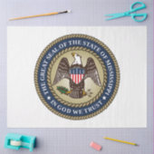 Zegel van Mississippi (Amerikaanse staat) Tissuepapier (Craft)