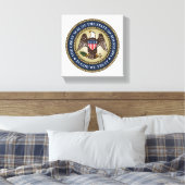 Zegel van Mississippi Canvas Afdruk (Insitu (Slaapkamer))