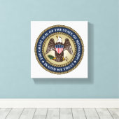 Zegel van Mississippi Canvas Afdruk (Insitu (Houten vloer))