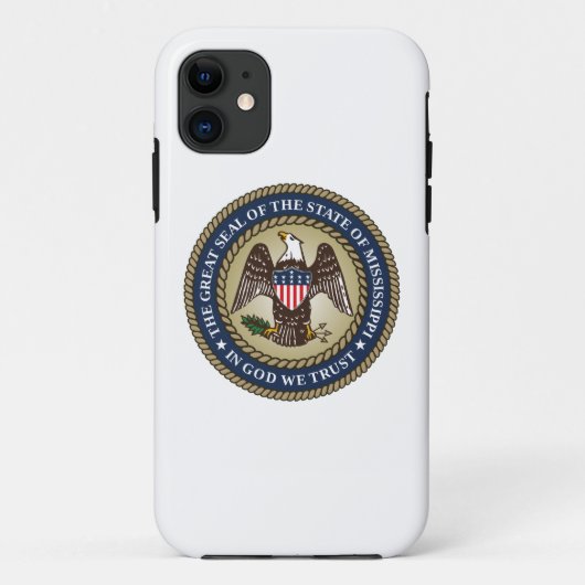 Zegel van Mississippi Case-Mate iPhone Case (Achterkant)