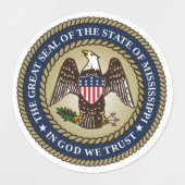 Zegel van Mississippi Labels (Design 1)