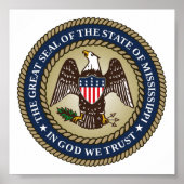 Zegel van Mississippi Poster (Voorkant)