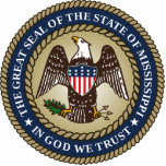 Zegel van Mississippi Staand Fotobeeldje<br><div class="desc">Patriottisch zegel van Mississippi. Bezoek onze winkel om meer geweldige patriottische Mississippi-cadeaus,  Mississippi-souvenirs en nieuwe Mississippi 2020 vlag cadeauideeën te vinden.</div>