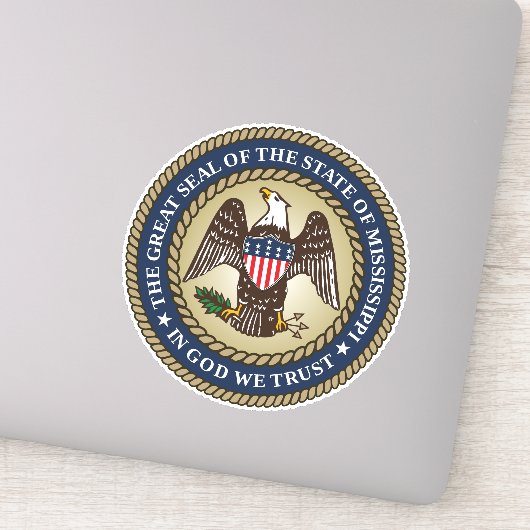 Zegel van Mississippi Sticker (Detail)