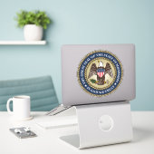 Zegel van Mississippi Sticker (Laptop op bureau)