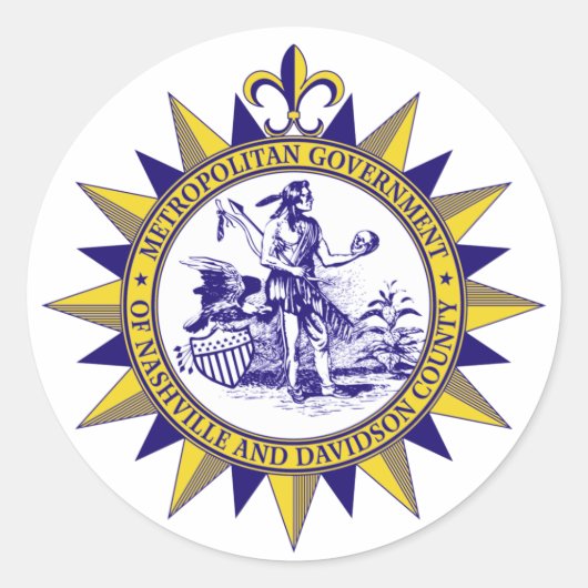 Zegel van Nashville, Tennessee (Voorkant)