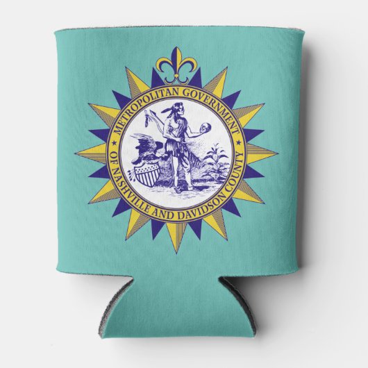 Zegel van Nashville, Tennessee Blikjeskoeler (Voorkant)