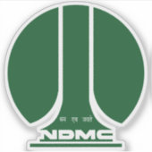 Zegel van New Delhi, India Sticker (Voorkant)