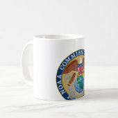 zegel van NOAA in bestelling bij korps Koffiemok (Voorkant links)