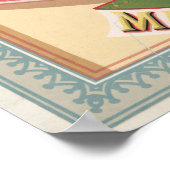 Zegel van North Carolina  Tobacco Adverteren Poster (Hoek)