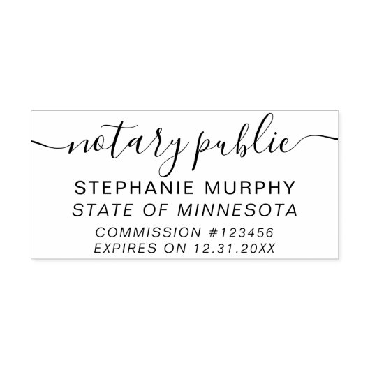 Zegel van notaris op maat gemaakte zelfinktampon  zelfinktende stempel (Design)