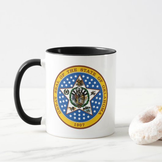 Zegel Van Oklahoma Koffie Mok (Met donut)