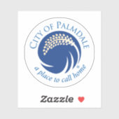 Zegel van Palmdale, Californië, VS Sticker (Vel)