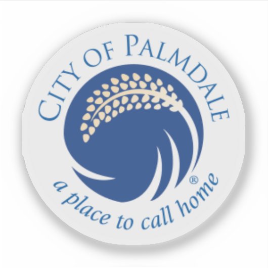 Zegel van Palmdale, Californië, VS Sticker (Voorkant)