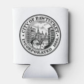 Zegel van Pawtucket, Rhode Island Blikjeskoeler (Achterkant)