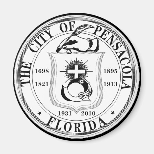 Zegel van Pensacola, Florida Magneet (Voorkant)