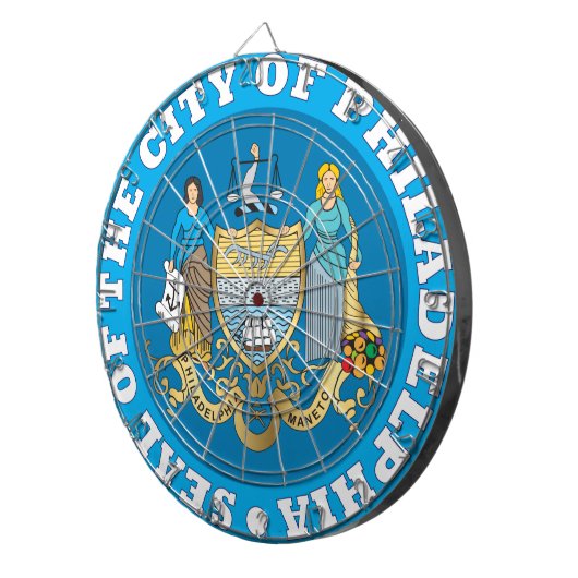 Zegel van Philadelphia Dartbord (Voorkant Rechts)