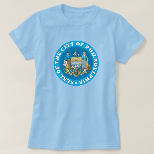 Zegel van Philadelphia T-shirt (Design voorkant)