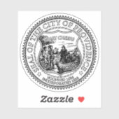 Zegel van Providence, Rhode Island, VS Sticker (Vel)