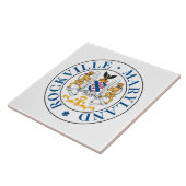 Zegel van Rockville, Maryland Tegeltje (Zijkant)