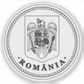 Zegel van Roemenië Sticker (Voorkant)
