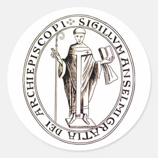 Zegel van Saint-Anselm van Canterbury (Voorkant)