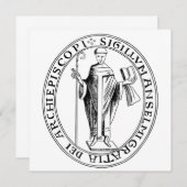 Zegel van Saint-Anselm van Canterbury (Voorkant / Achterkant)