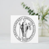 Zegel van Saint-Anselm van Canterbury (Staand voorkant)