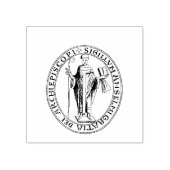 Zegel van Saint-Anselm van Canterbury Rubberstempel (Afrduk)