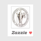 Zegel van Saint-Anselm van Canterbury Sticker (Vel)