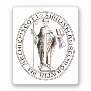 Zegel van Saint-Anselm van Canterbury Sticker