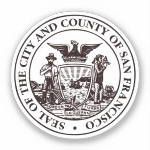 Zegel van San Francisco, CA Sticker