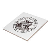 Zegel van San Francisco, CA Tegeltje (Zijkant)